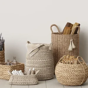 Rattan clothes basket
