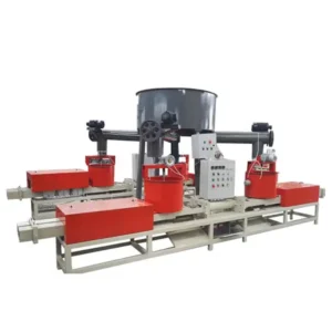 Wood block making machine for producing pallet wooden blocks